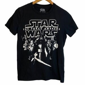 Star Wars The Force Awakens Kylo Ren Black Tee Small Fandom